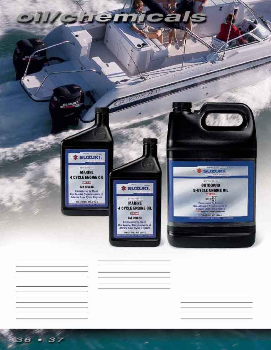 Suzuki - 2004 oil chemicals