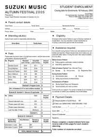Suzuki - Application Form PDF