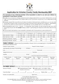 Suzuki - 2007 Country Family Membership Form