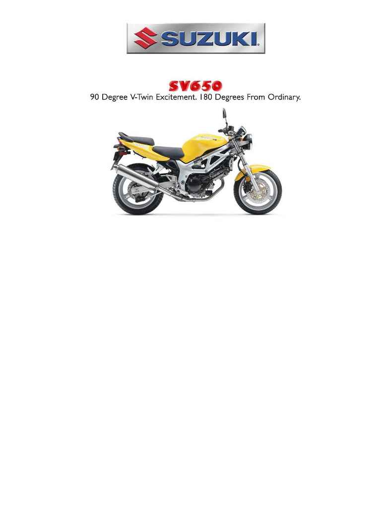 Suzuki - bro sv 650