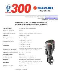 Suzuki - DF 300 Spec Sheet CAN HDR French