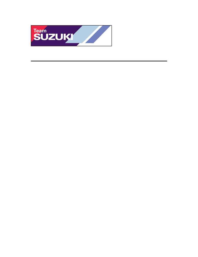 Suzuki - 2002 Regional National Racing Program French