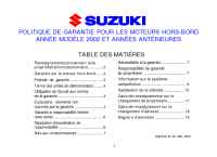 Suzuki - 2002 Marine Warranty Booklet Web F