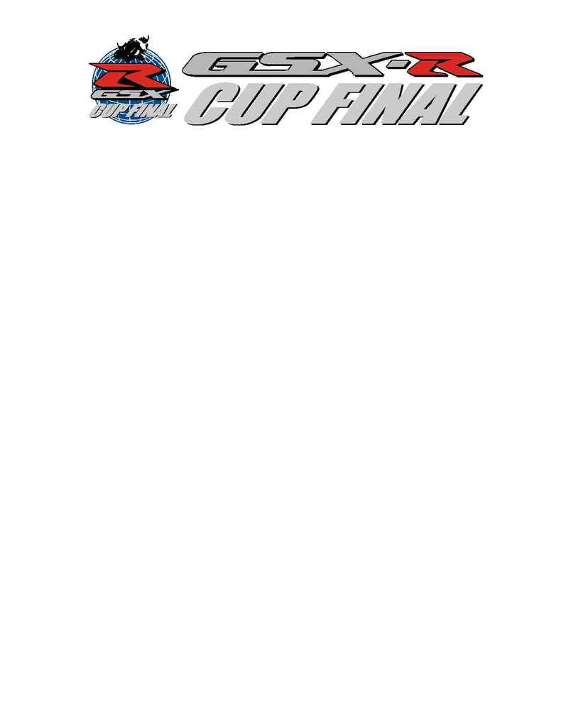 Suzuki - 2004 Worldwide GSX R Cup Program Details FR