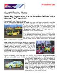 Suzuki - A00008 04 Rally of the Tall Pines