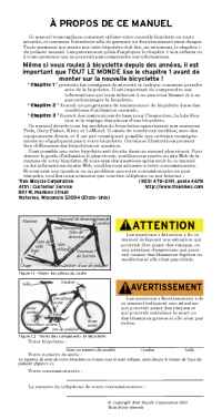 Trek Bicycle Corporation - 04 bike owners manual fr