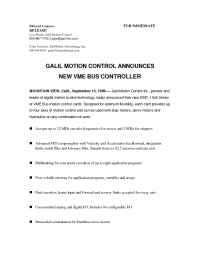 Galil Motion Control - pr 9 13 99