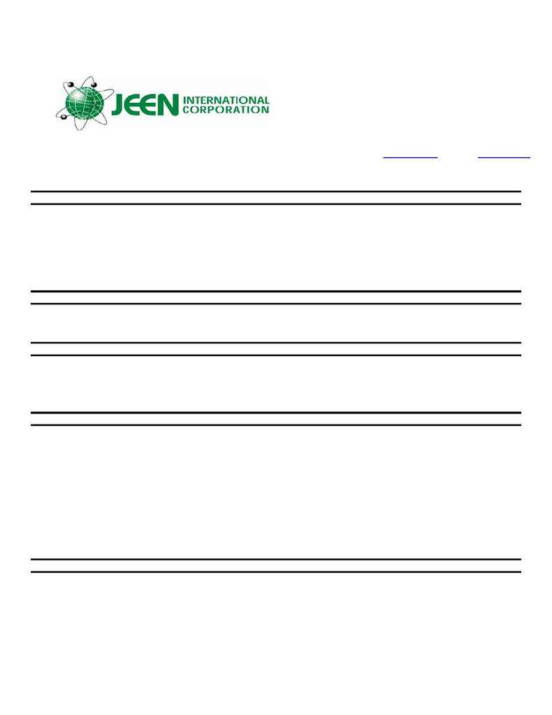 Jeen International - msds JEECHEM 1450