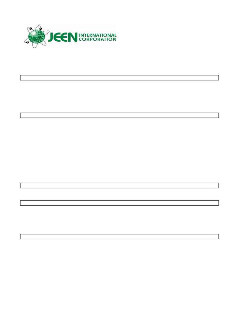 Jeen International - msds JEECHEM 186