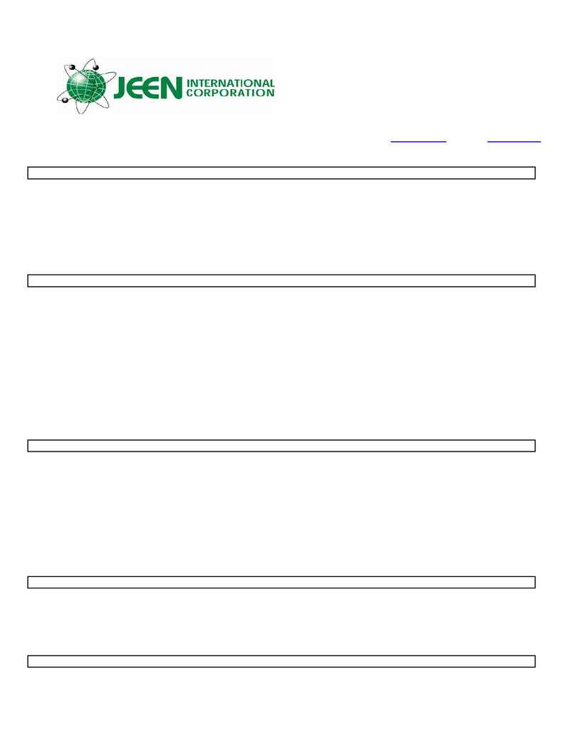 Jeen International - msds JEECHEM NP 30