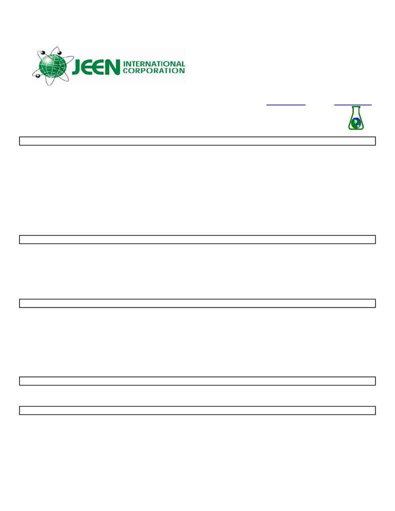 Jeen International - msds JEEMATE 400 DO