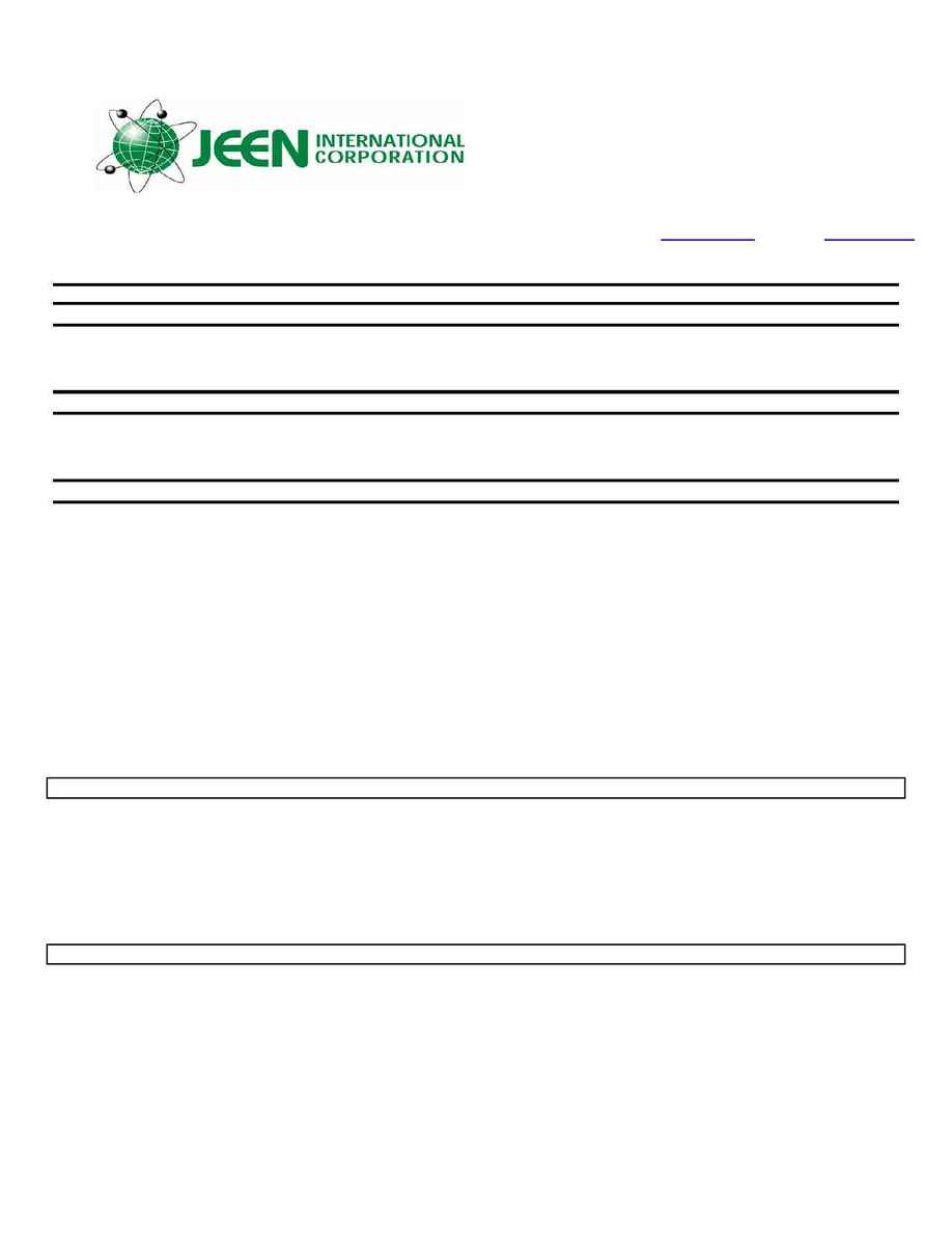 Jeen International - msds JEETOX T 2