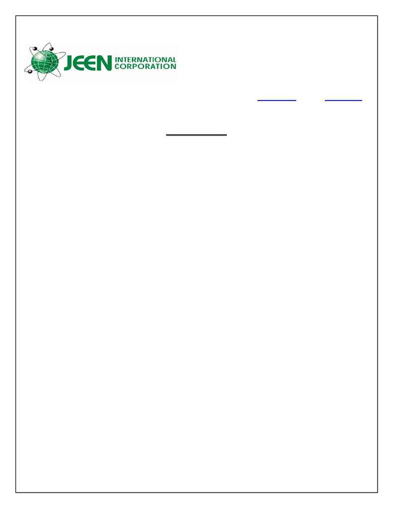 Jeen International - spec COTTONSEED OIL