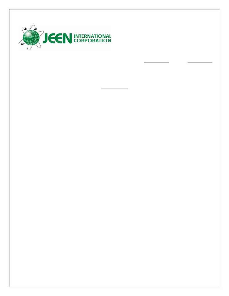 Jeen International - spec JEECHEM GC 30