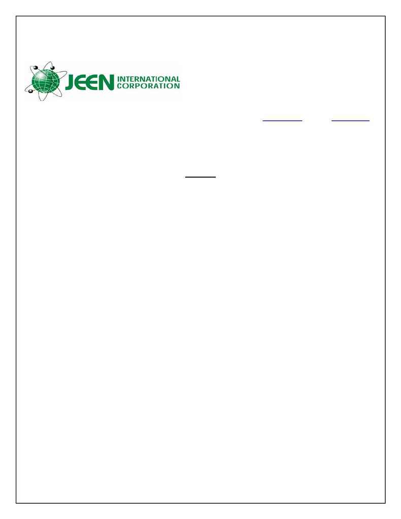 Jeen International - spec JEELAN 98