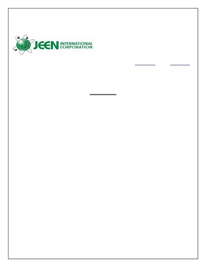 Jeen International - spec JEETERIC CEM 38