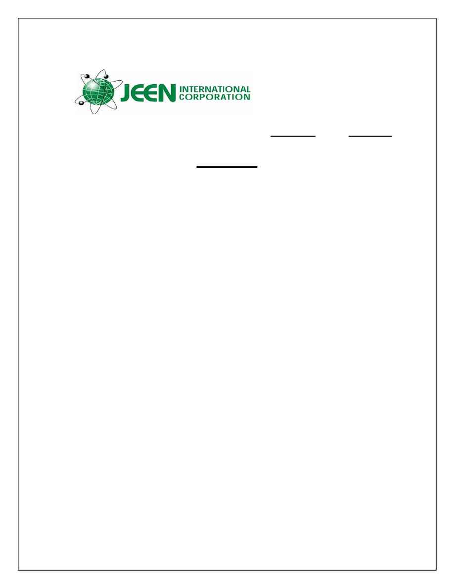 Jeen International - spec JEETOX O 5