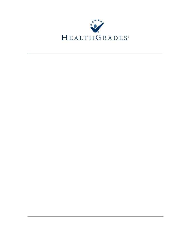 Health Grades - Hospital Quality Guide Methodology 20072008