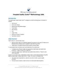 Health Grades - Hospital Quality Guide Methodology 2006 Jan 04