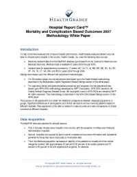 Health Grades - Hospital Report Cards Mortality Complications 2007