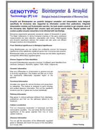 Genotypic Technology Pvt.Ltd. - AA& B Brochure