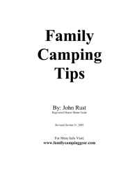 Family Camping Gear - Family Camping Tips