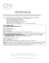 Cosmetic Executive Women - Commitment Form 2004