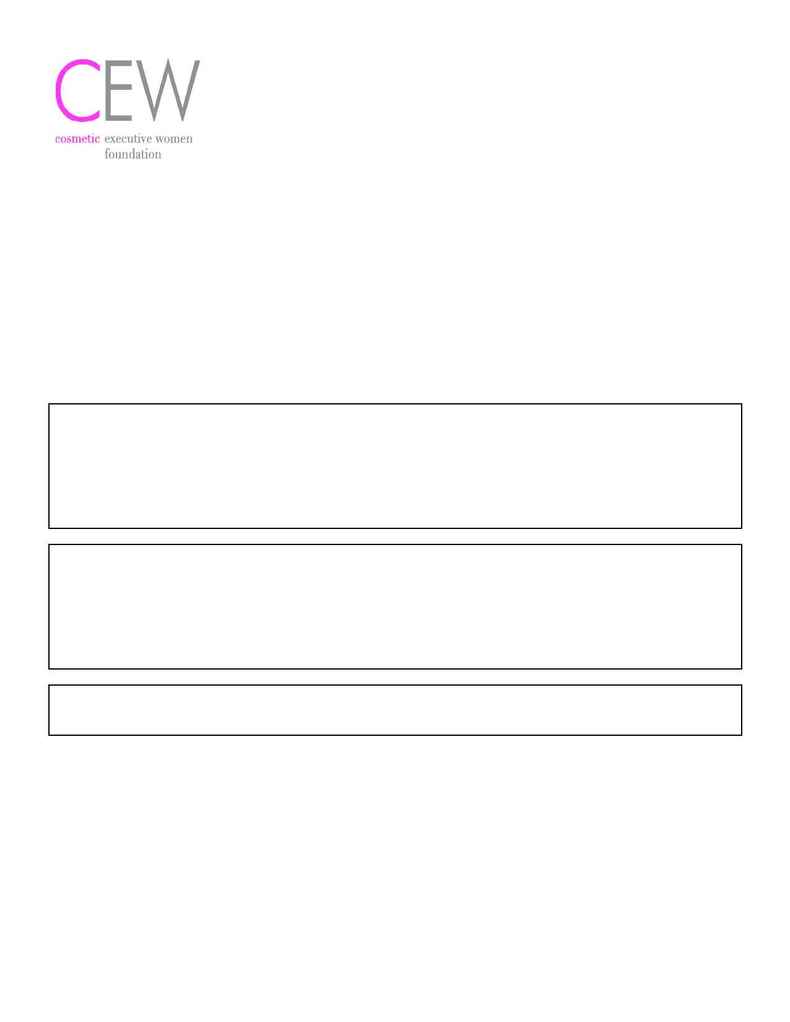 Cosmetic Executive Women - Commitment Form 2004