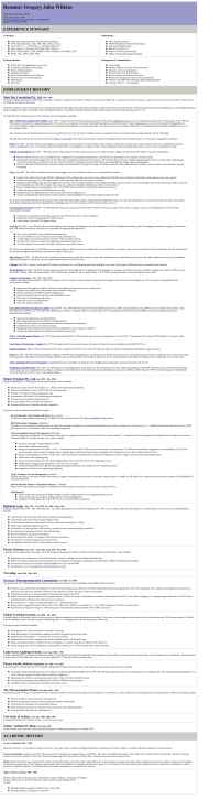 Mort Bay Consulting - gregw Resume