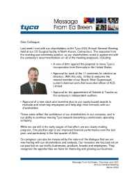 Tyco Fire & Security - breen AGM 0304 english