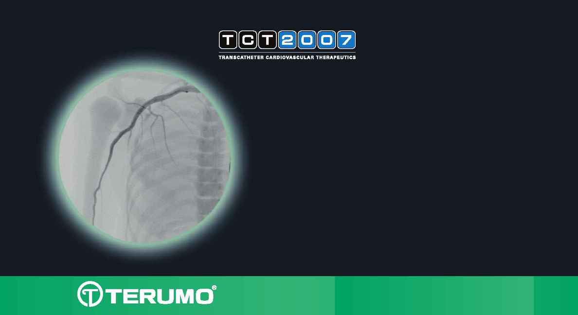 Angioplasty / PTCA Home Page - terumo tct 2007