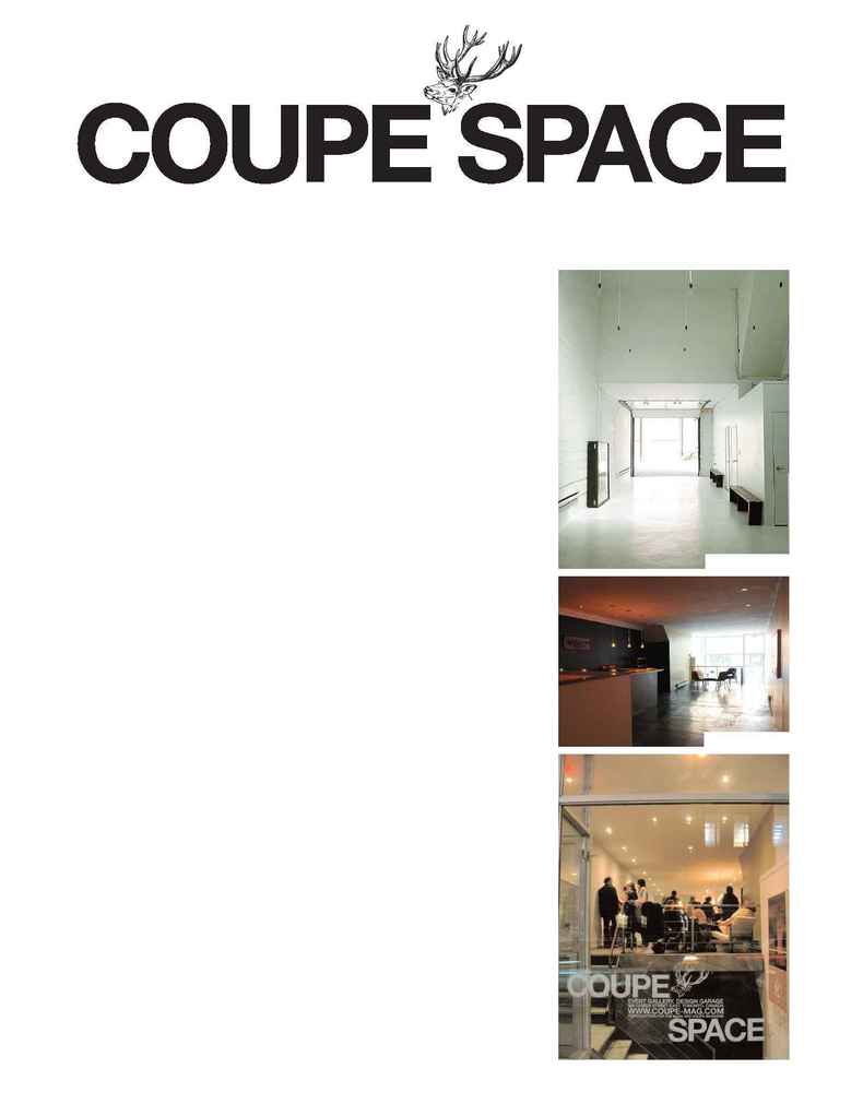 Coupe Magazine - Coupe Venue Info