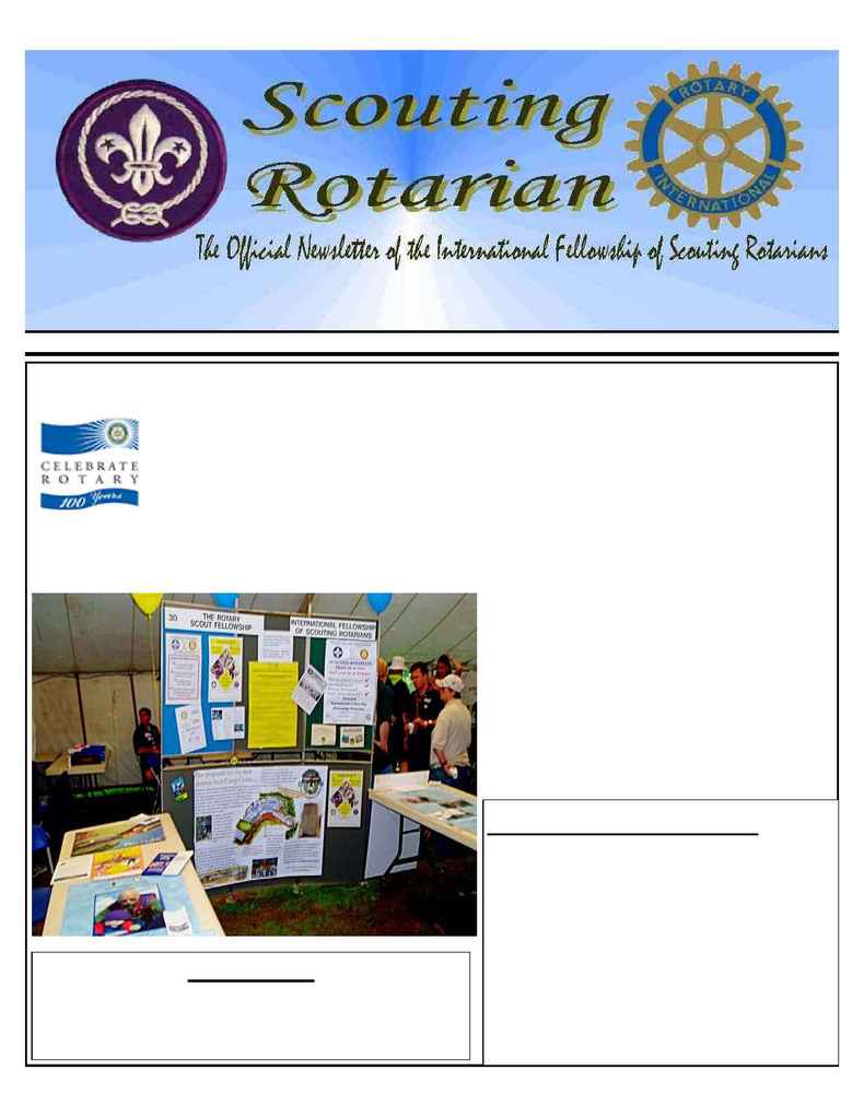 International Fellowship of Scouting Rotarians - SR issue 7 2005