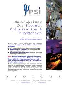 Proteus - Protein Expression PSI