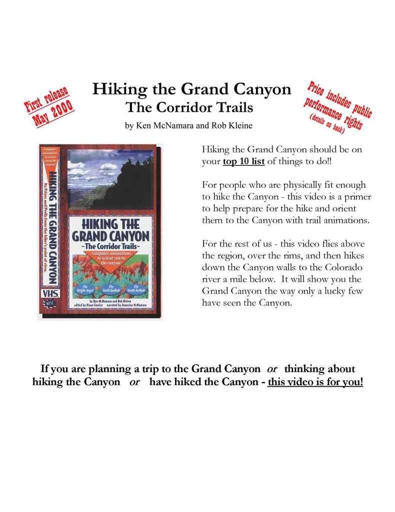 GrandCanyonHiker.com - Hiking The Grand Canyon p