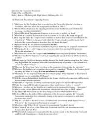 The Gilder Lehrman Institute of American History - questions 5