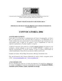 Puerto Rico Film Commission - Instrucciones