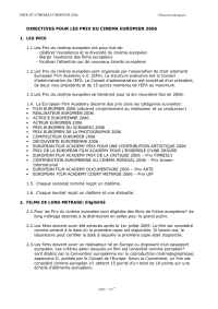 European Film Academy - Regulations 2006fra