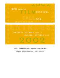 New Orleans Film Festival - noff 2002