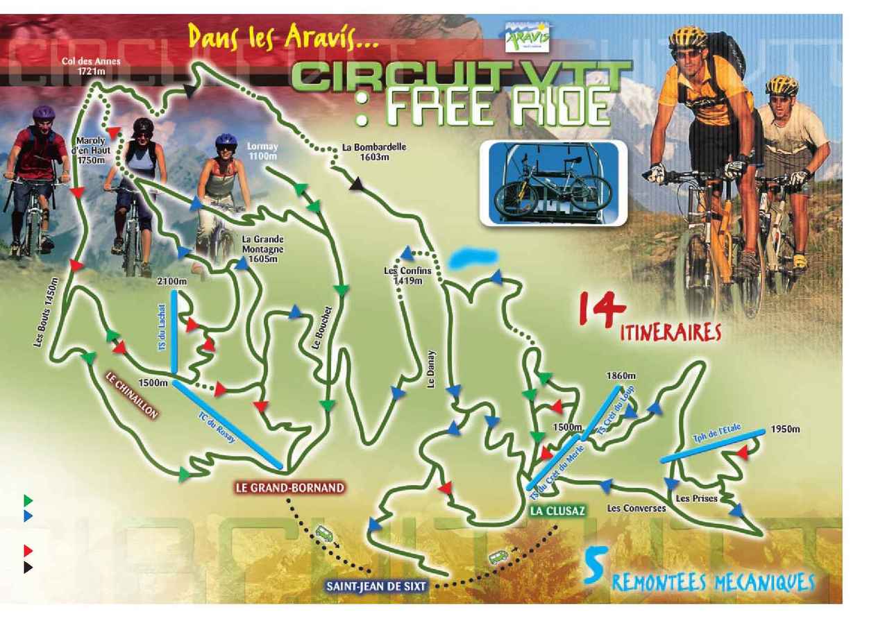 Alpine Adventure Sports - mountain bike freeride map