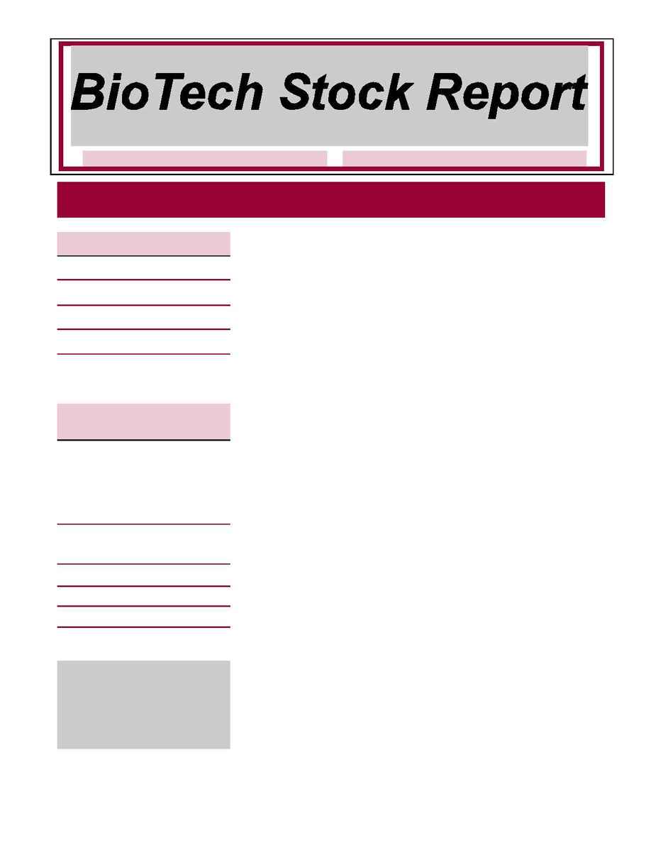 BioTech Navigator Investment Newsletter - 3 03 News Color Blank
