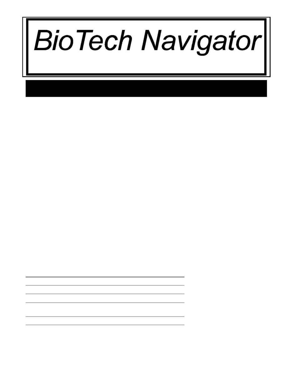 BioTech Navigator Investment Newsletter - News 3 98