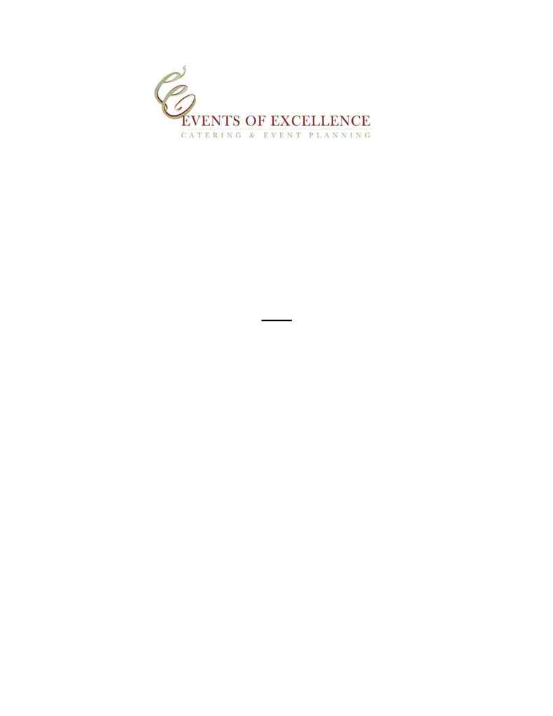 Events of Excellence - entrees