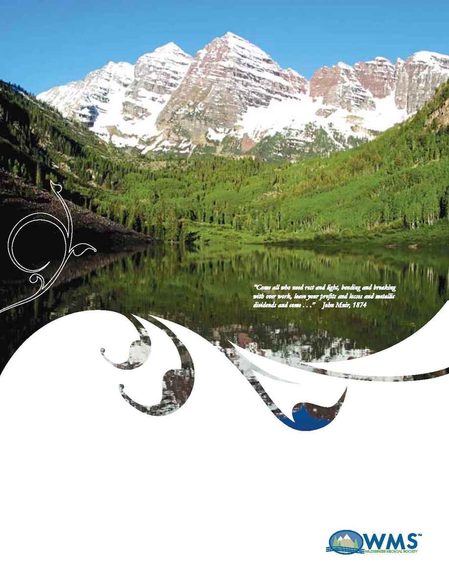 Wilderness Medical Society - Snowmass Brochure 2007