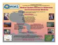 Wilderness Medical Society - WMSUSU Poster 2004