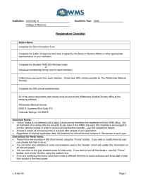 Wilderness Medical Society - SIG Registration Forms