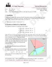 Astronomical Applications Department, U.S. Naval Observatory - Precession Memo