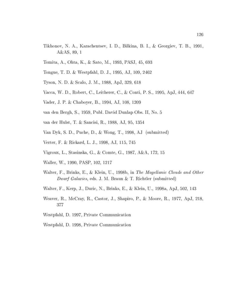 Astronomical Applications Department, U.S. Naval Observatory - thesis